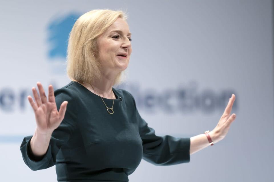 On s'attend à ce que Liz Truss soit élue leader lundi (PA Wire)