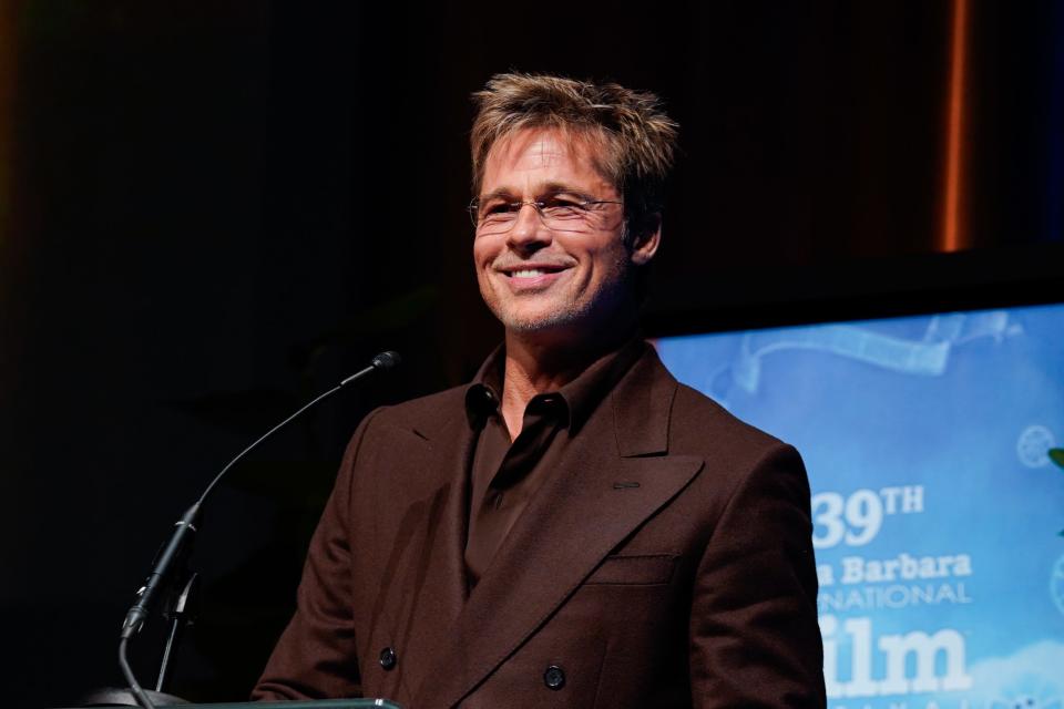 The FBI and LA County's Department of Children and Family Services both ended their investigations into Brad Pitt's — seen here in February 2024 — alleged violent actions during his family's 2016 flight from France to the U.S.