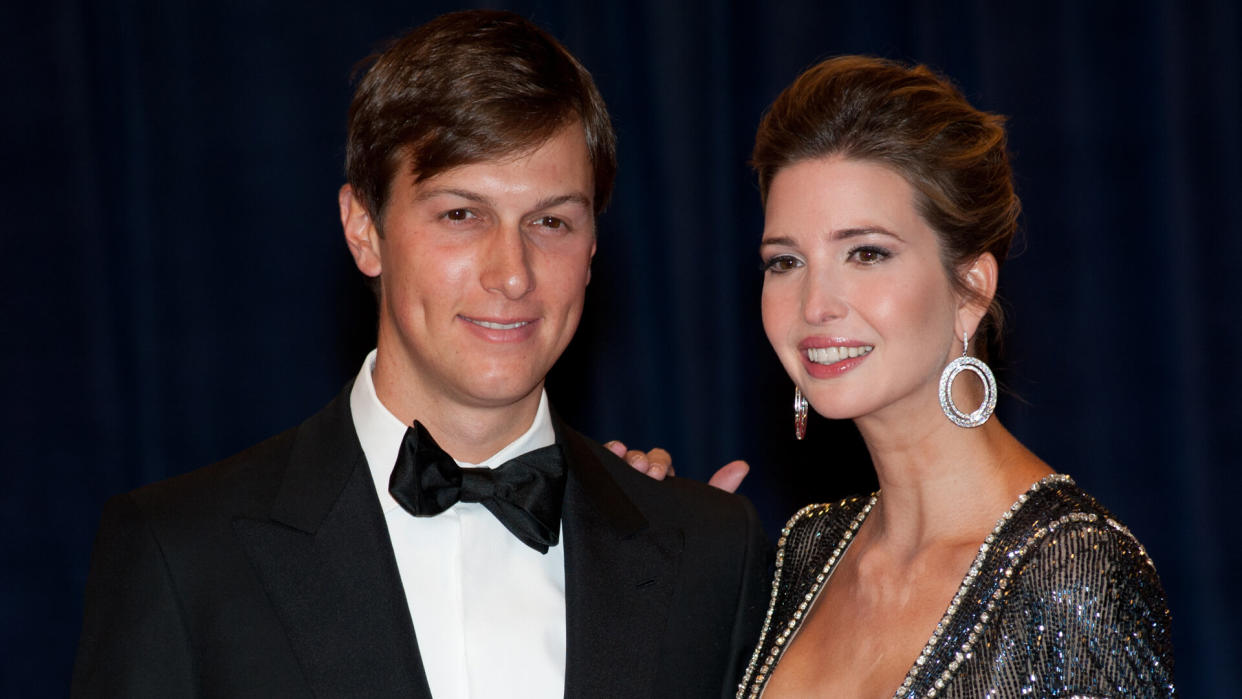 WASHINGTON - APRIL 28: Ivanka Trump and husband Jared Kushner at the White House Correspondents Dinner April 28, 2012 in Washington, D.