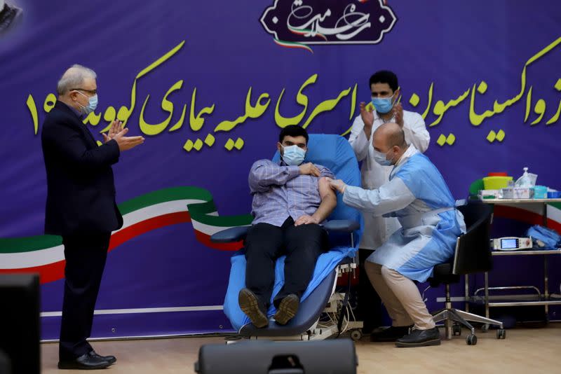 FILE PHOTO: Iran starts COVID-19 vaccinations using Russia’s Sputnik vaccine