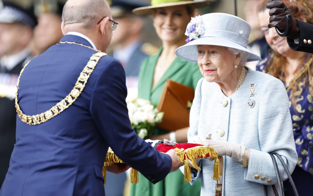 Queen Elizabeth II attends the Ceremony of the Keys at The Palace of Holyroodhouse