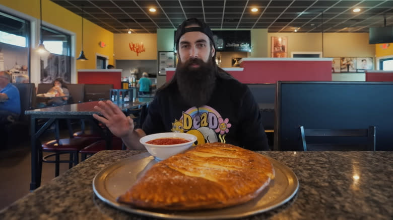 Mr. Beard with Colossal Calzone
