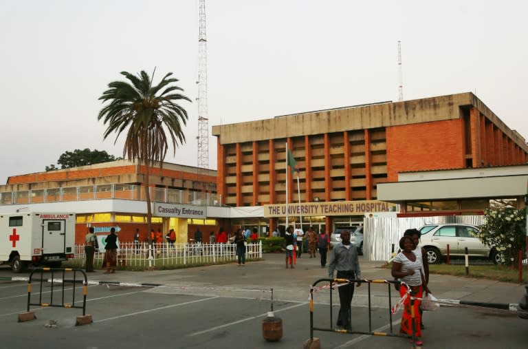 A picture shows a general view of the University Teaching Hospital on September 21, 2017 in Lusaka, Zambia