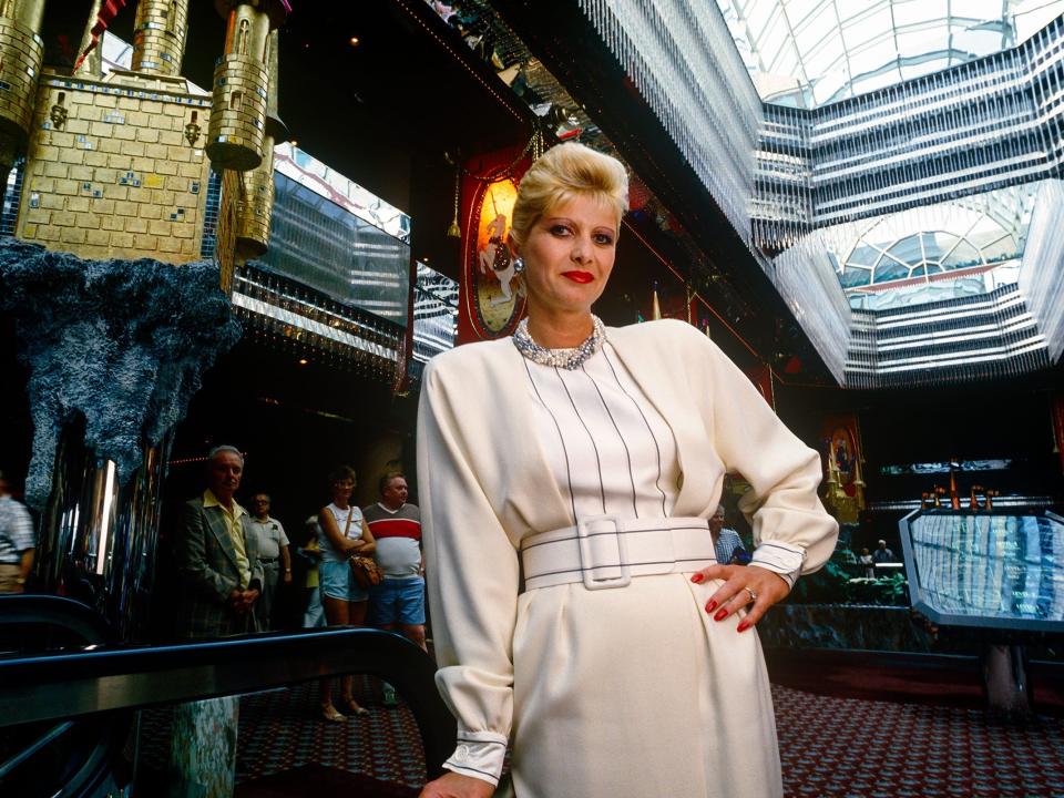 Ivana Trump in the lobby of Trump Casino in Atlantic City in 1987.