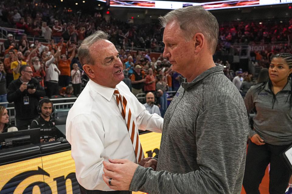 Texas head coach Vic Schaefer said he's a big fan of having Sunday off after the Big 12 quarterfinals — mostly because the alternative would mean his Longhorns would instead be heading home. Texas will try to make the Big 12 championship game for the third straight year on Monday.