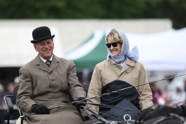 The Duke of Edinburgh with Lady Brabourne 