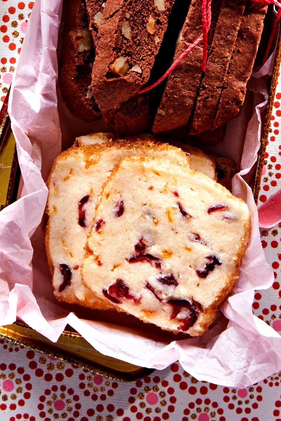 Cranberry-Orange Butter Cookies