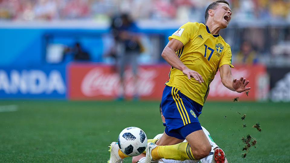 VAR came to Sweden’s rescue in the win against Korea. Pic: Getty