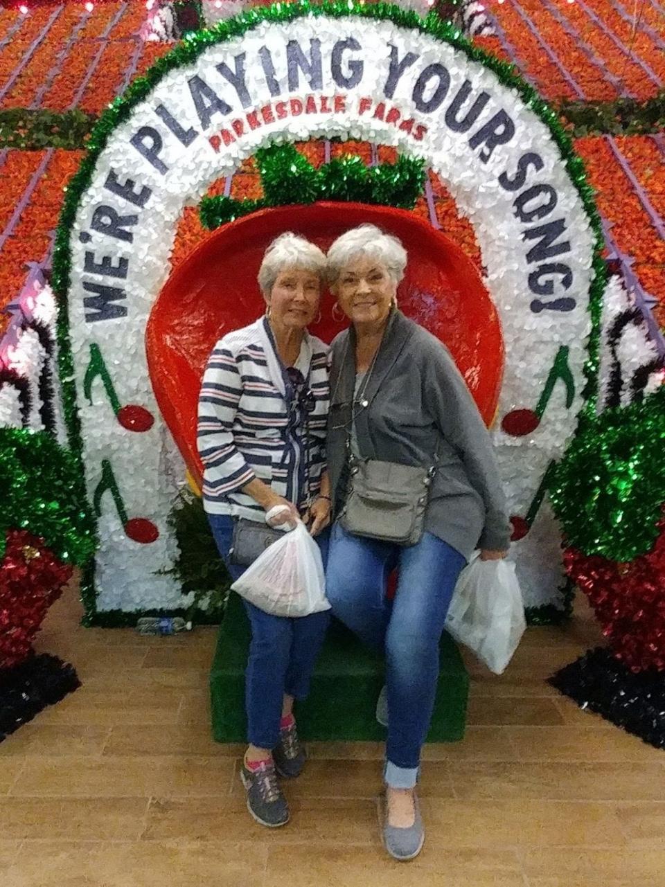 Brenda Taylor and Glenda Mink at Strawberry Festival