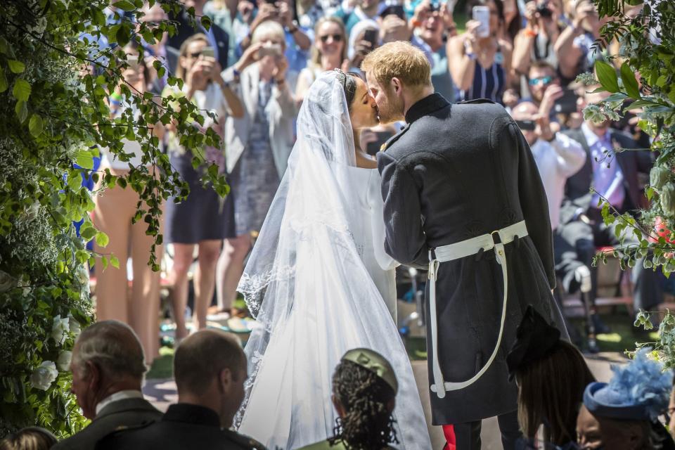 <h1 class="title">Prince Harry Marries Ms. Meghan Markle - Windsor Castle</h1><cite class="credit">Danny Lawson - WPA Pool/Getty Images)</cite>