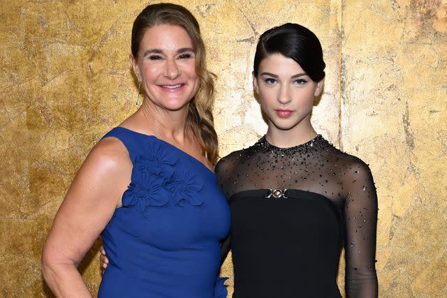 <p>ANGELA WEISS/AFP via Getty </p> Melinda French Gates and Phoebe Gates