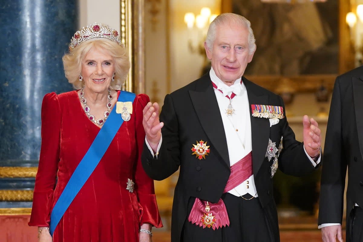 The Queen and King in Buckingham Palace (PA Archive)