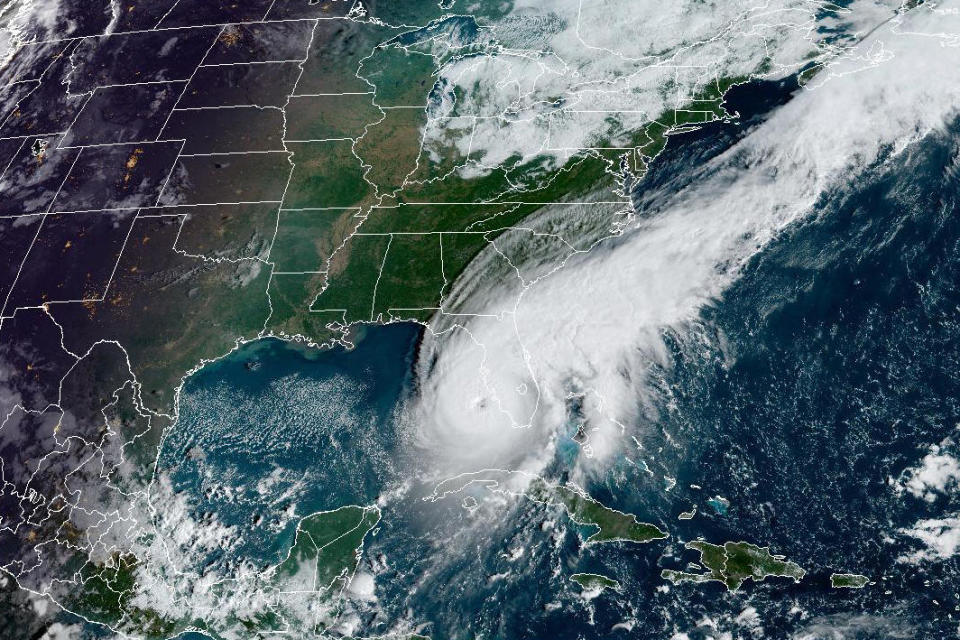 Hurricane Ian moves toward Florida on September 28, 2022, in the Gulf of Mexico in this NOAA handout   satellite image. / Credit: NOAA via Getty Images