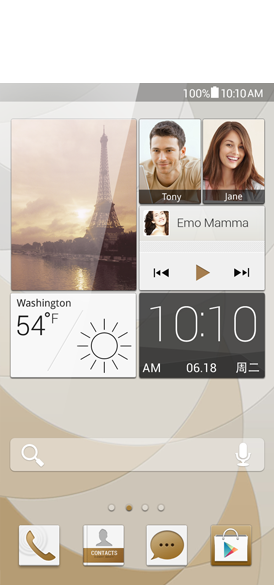 Huawei Ascend P6 es aún más intuitivo y personalizable gracias a la interfaz Huawei Emotion UI. Para su elaboraxión se han Inspirado en las ideas aportadas por usuarios de todo el mundo.