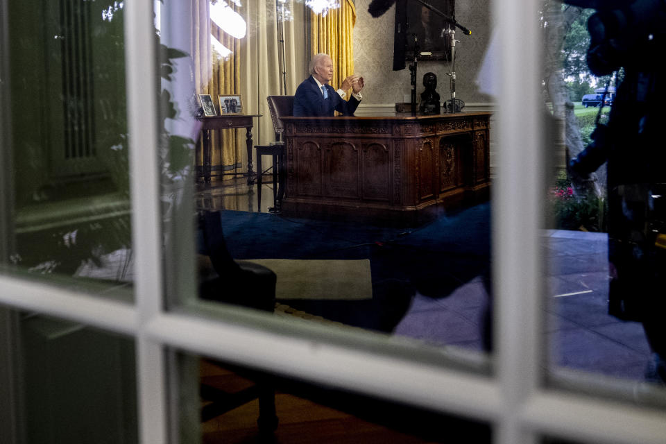 President Joe Biden in the Oval Office.