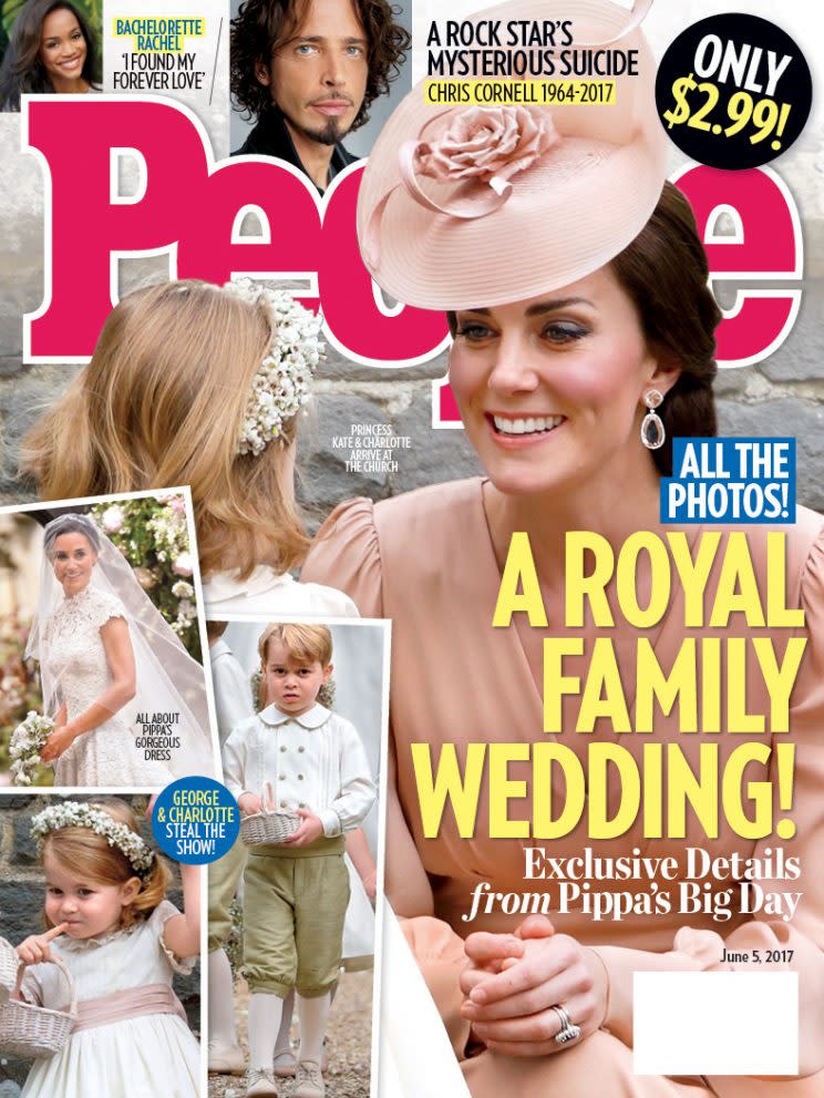 The People magazine cover about Pippa Middleton's wedding. A Royal Family Wedding.