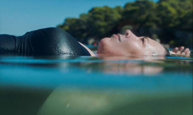 Leda at the beach.<p>Photo: Courtesy of Netflix</p>