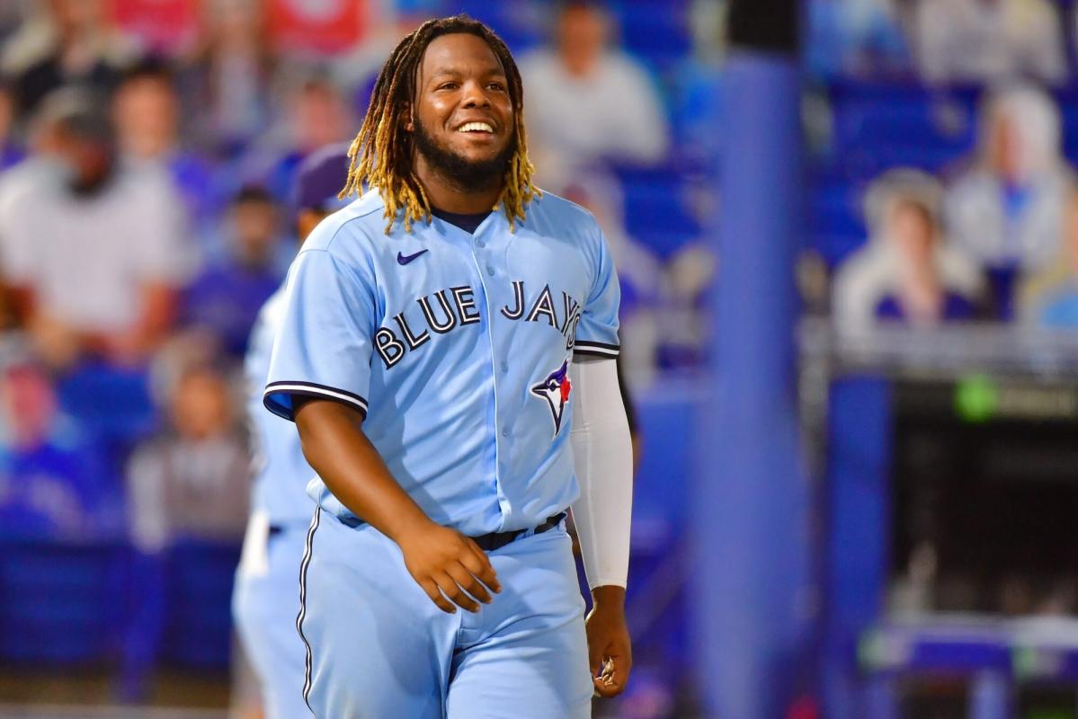 Vladimir Guerrero Jr. of Blue Jays arrives to spring training in shape