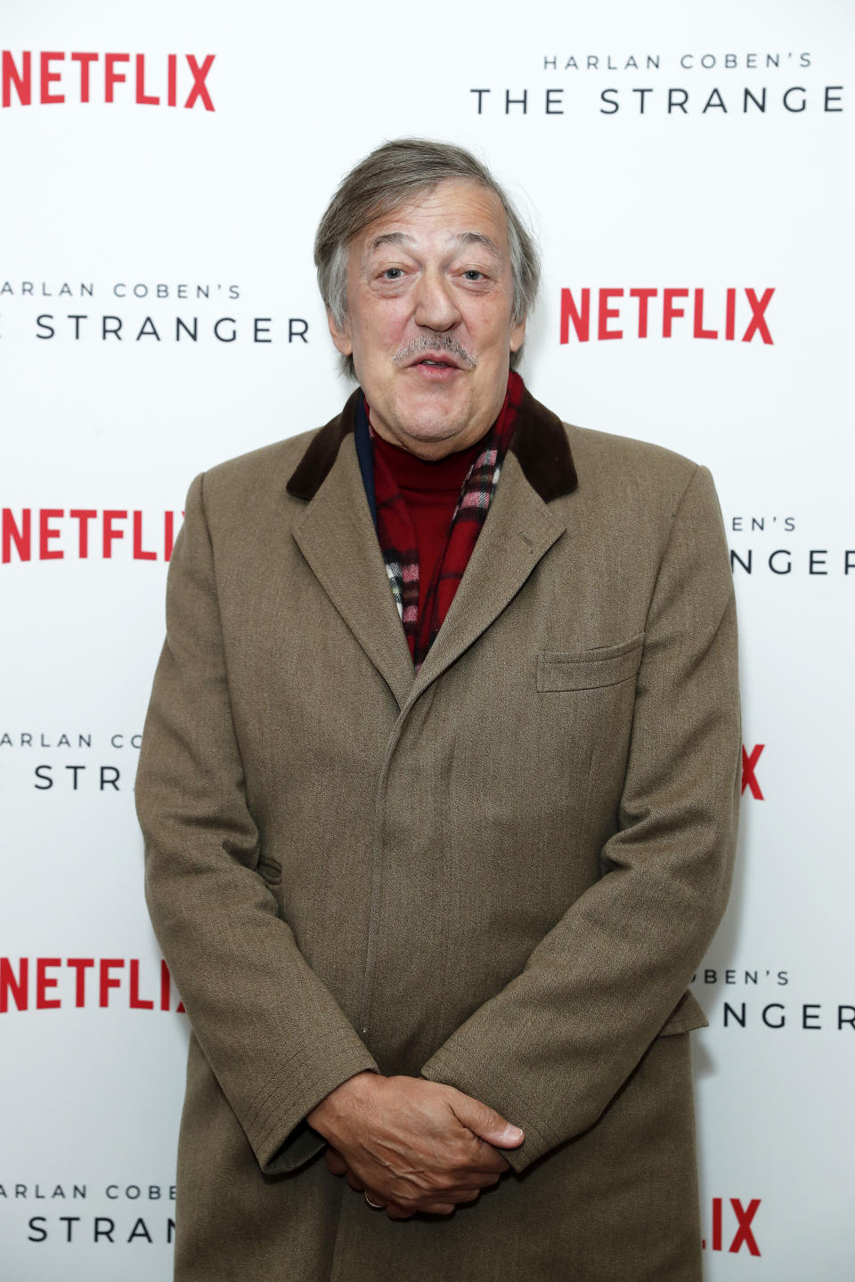 Stephen Fry attends 'Harlan Coben's The Stranger' screening and Q&A, which premieres on Netflix from 30 January 2020, at The Soho Hotel on December 10, 2019 in London, England. (Photo by David M. Benett/Dave Benett/Getty Images for Harlan Coben)