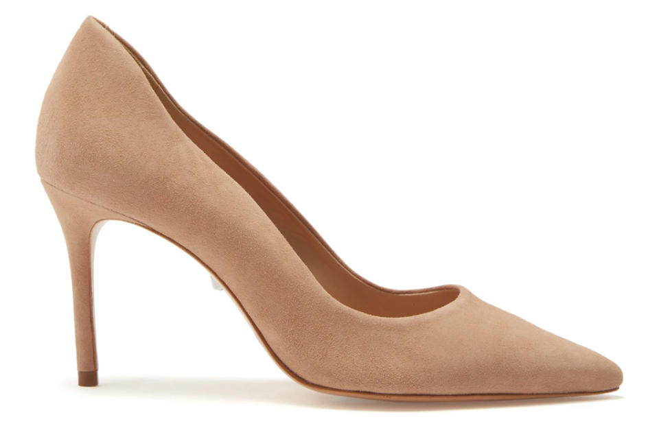 nude heels, pumps, suede, schutz