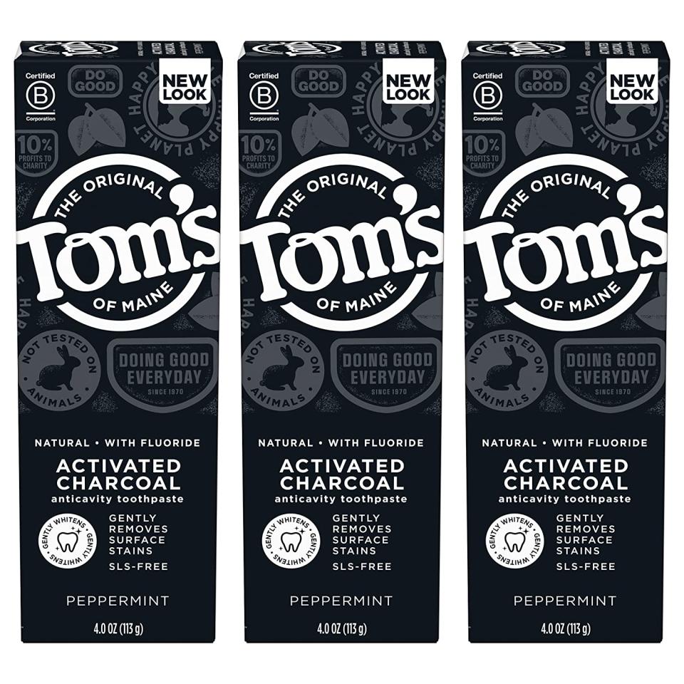 best charcoal toothpaste tom's of maine