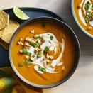 <p>Use your Instant Pot--or any other pressure cooker--to whip up this healthy butternut squash soup. Anjou pears add sweetness, while the soup gets creaminess and a wonderful flavor from light coconut milk, and a bright, fresh kick from ginger, cilantro and lime. Finishing the soup with whole-milk yogurt adds a nice richness, but you can skip it to keep the soup vegan. (Allow the soup to cool slightly before stirring in the yogurt so it doesn't curdle.) This soup would be equally delicious chilled.</p>