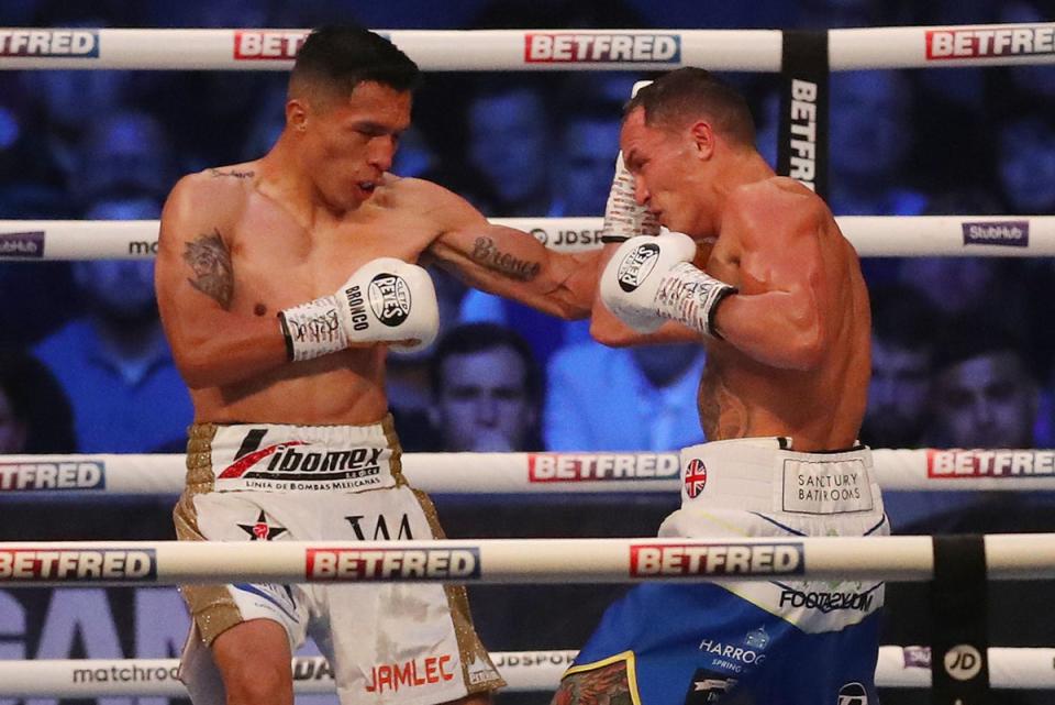 Josh Warrington suffered the first defeat of his career against Mauricio Lara (Getty Images)
