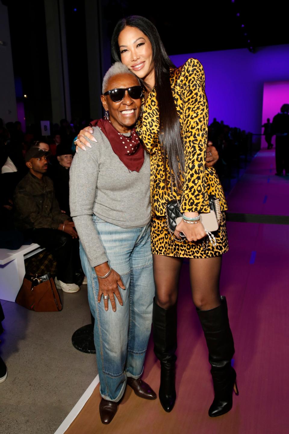 Bethann Hardison and Kimora Lee Simmons attend the Sergio Hudson show during New York Fashion Week on Feb. 11, 2023.