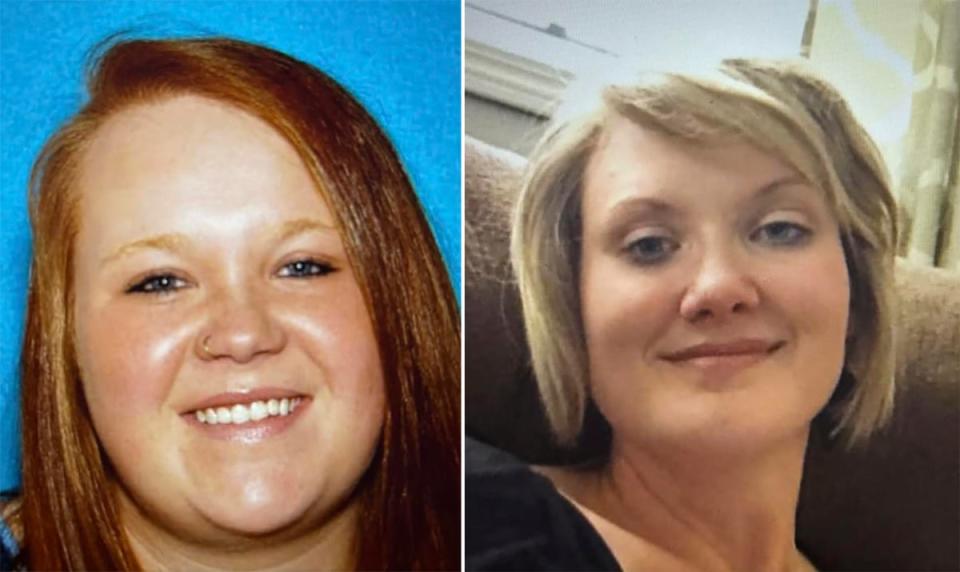 Veronica Butler, left, and her friend Jilian Kelley, right, vanished in rural Texas County on 30 March 2024 (AP)