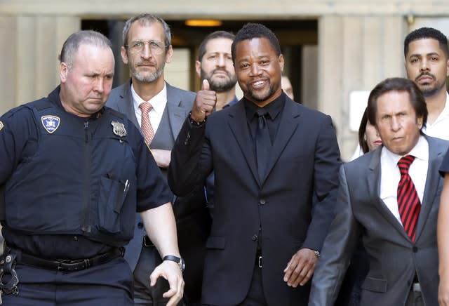 Cuba Gooding Jr leaving court