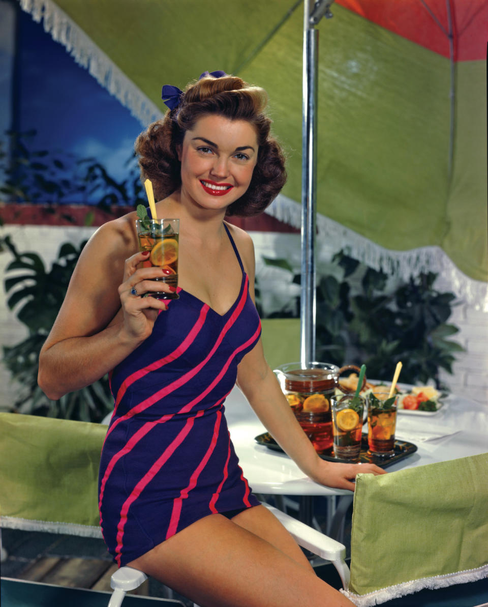 Esther Williams in a Lipton Tea ad, 1950