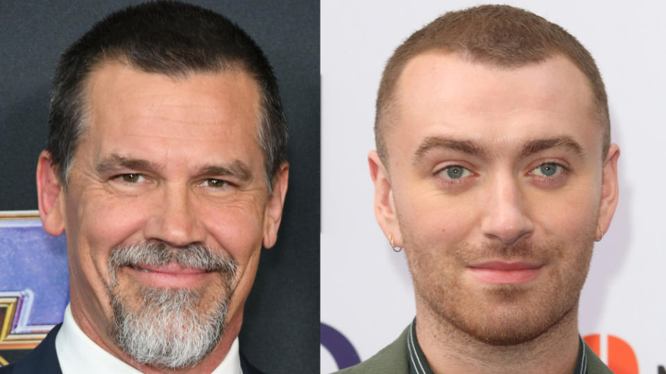 Schauspieler Josh Brolin und Sänger Sam Smith nehmen an der FaceApp-Challenge teil (Bild: [M] ImageCollect / Admedia / Landmark-Media)