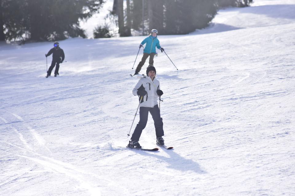 The slopes at Snow Trails were busy Saturday during ideal skiing conditions.