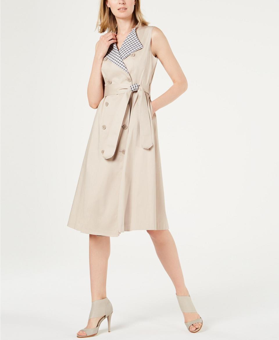 Calvin Klein Sleeveless Trench Coat Dress (Photo: Macy's) 