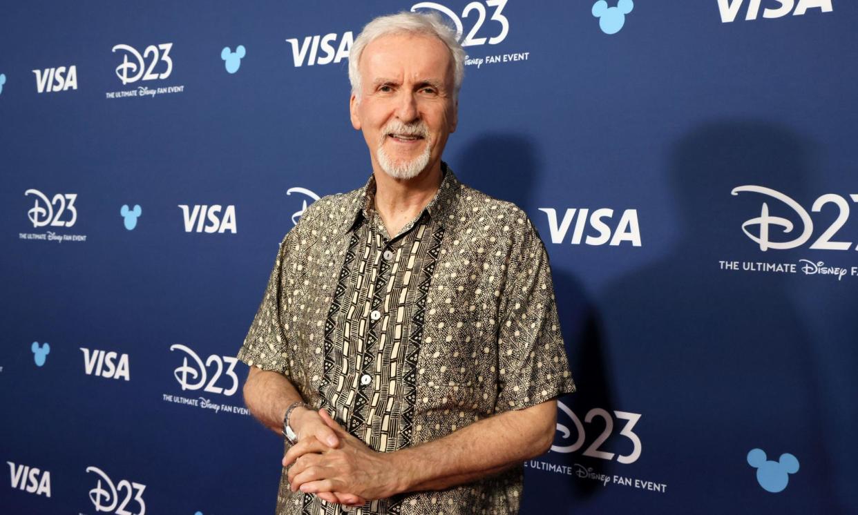 <span>‘As long as I’m healthy and active and doing stuff that intrigues me creatively and intellectually, I’m a happy camper,’ director James Cameron said.</span><span>Photograph: Rodin Eckenroth/Getty Images for Disney</span>