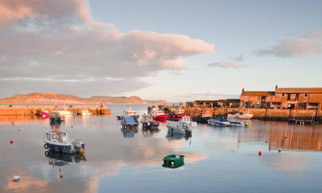 <span>Reflected glory: Small boats in Lyme Regis harbour.</span><span>Photograph: Julian Elliott/Getty Images</span>