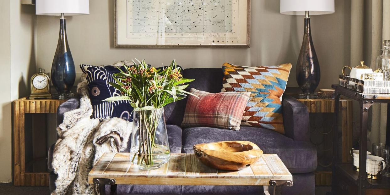 Photo credit: Josh Groban's Dressing Room Designed by Mike Harrison; Photograph by HomeGoods/Matt Harrington