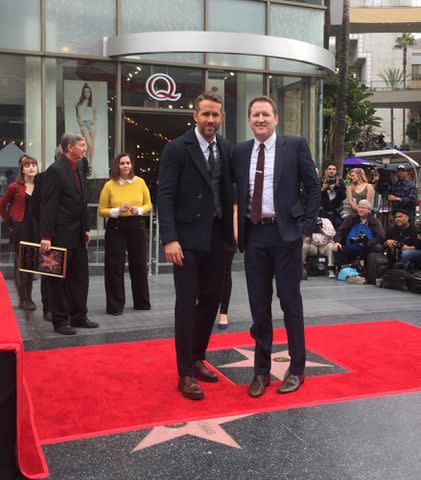 <p>Terry Reynolds Instagram</p> Ryan Reynolds and Terry Reynolds on the Hollywood Walk of Fame.