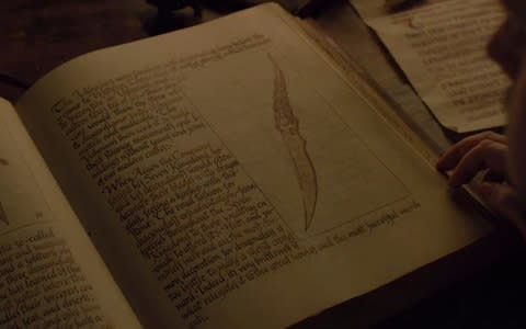 A picture of the dagger appeared in a history book that was kept in the Citadel - Credit: HBO