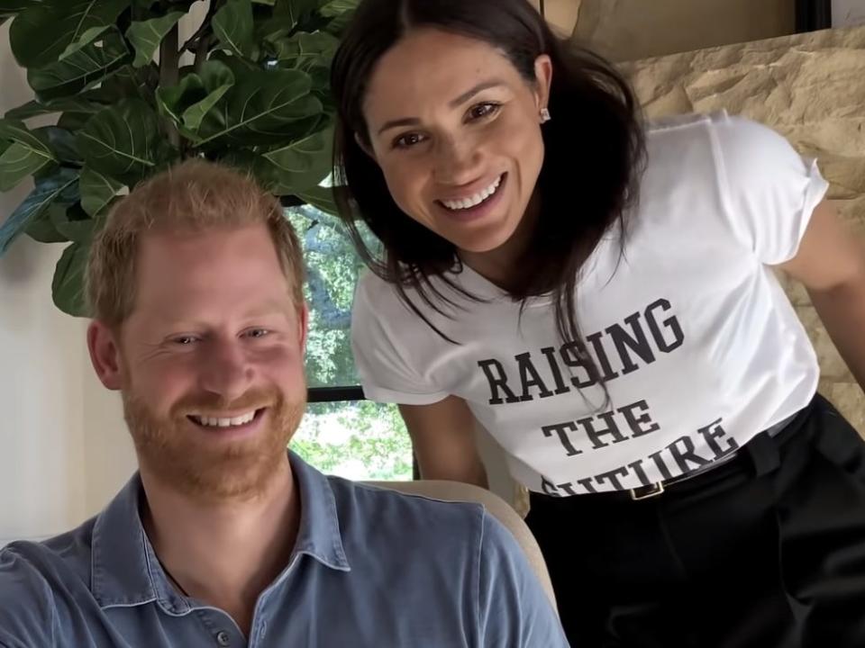 Meghan Markle and Prince Harry in the trailer for "The Me You Can’t See."