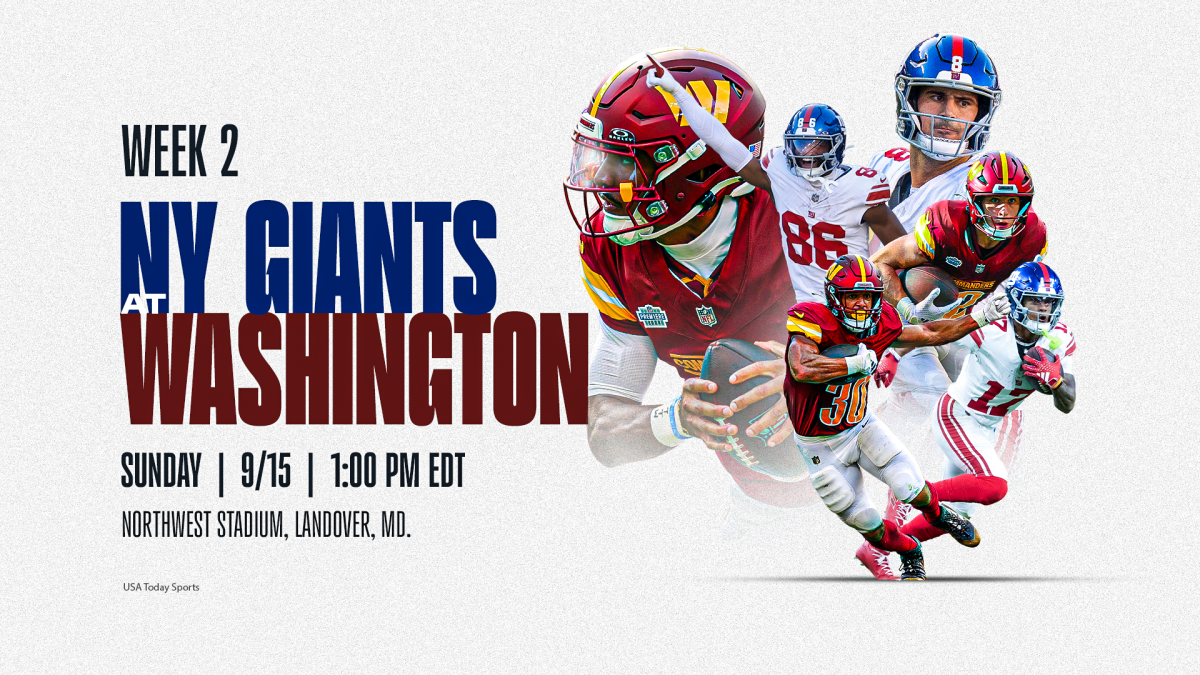 How to watch Commanders vs. Giants: Time, TV and streaming options for Week 2