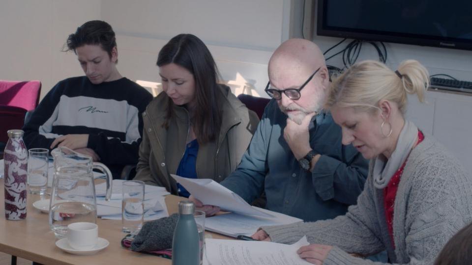 East Anglian Daily Times: The writers of the Once Upon a Time in Suffolk read through their scripts. Image: FILM Suffolk
