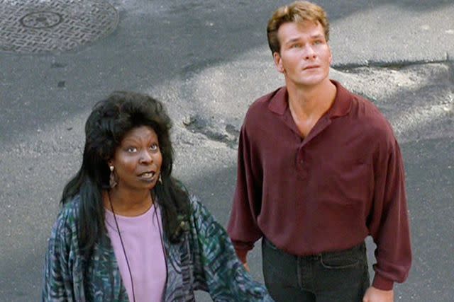 <p>CBS via Getty </p> Whoopi Goldberg and Patrick Swayze in "Ghost."