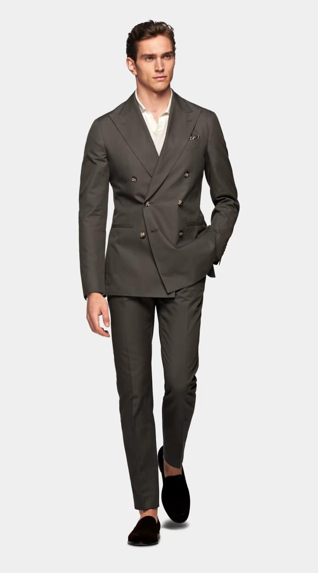 Howell Wool Stretch Olive Suit