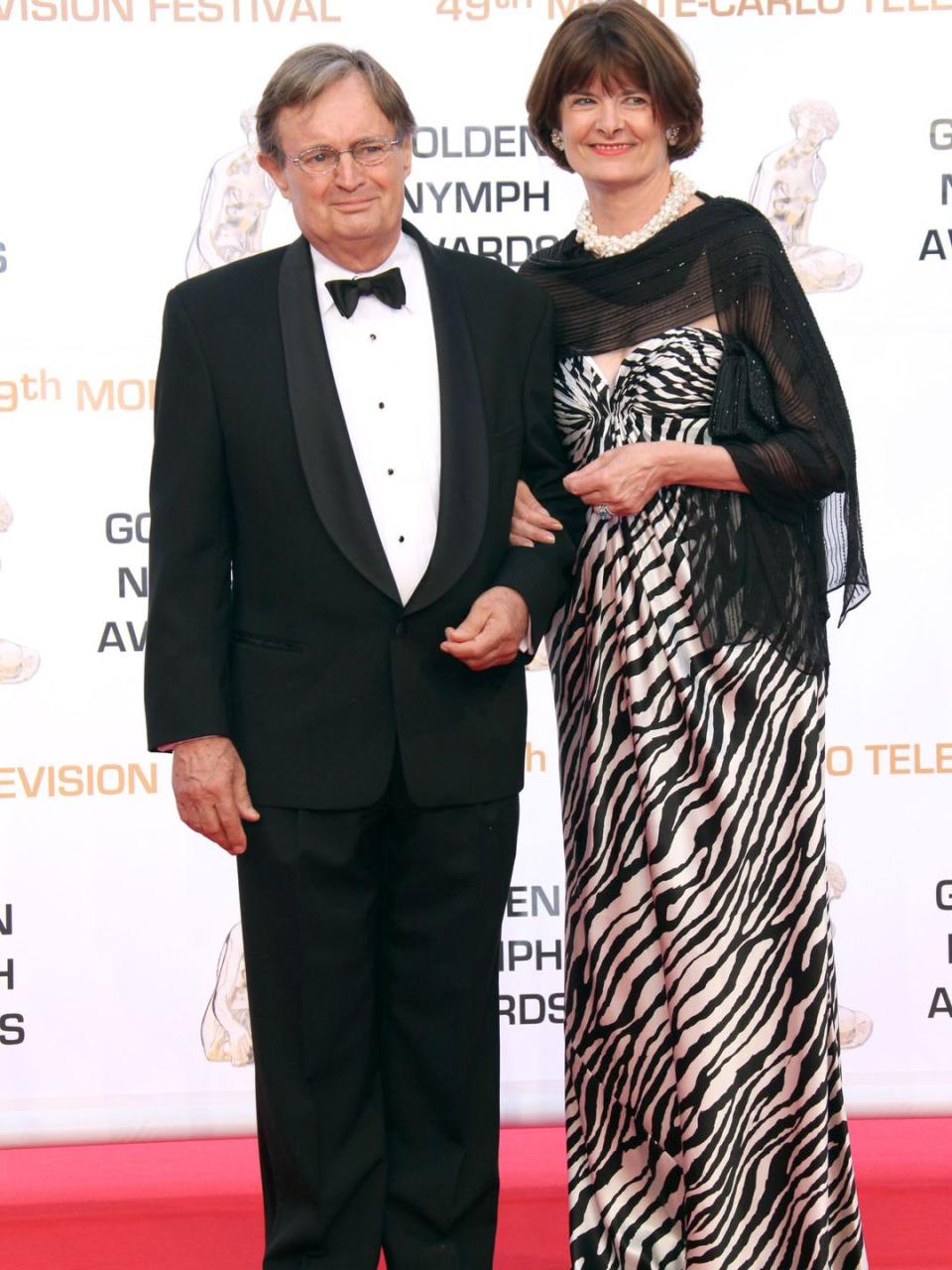 David McCallum and wife Katherine Carpenter at Monte Carlo Television Festival in 2009