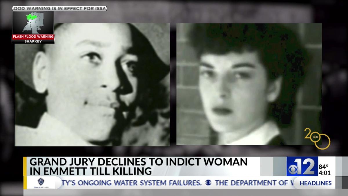 Grand Jury Declines To Indict Woman In Emmett Till Killing