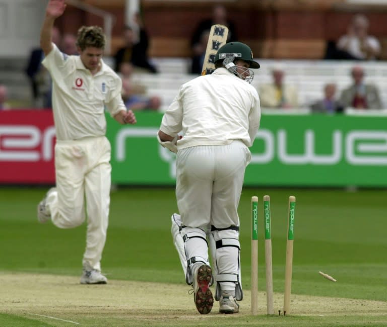 England paceman James Anderson took five wickets in his first Test (MARTIN HAYHOW)