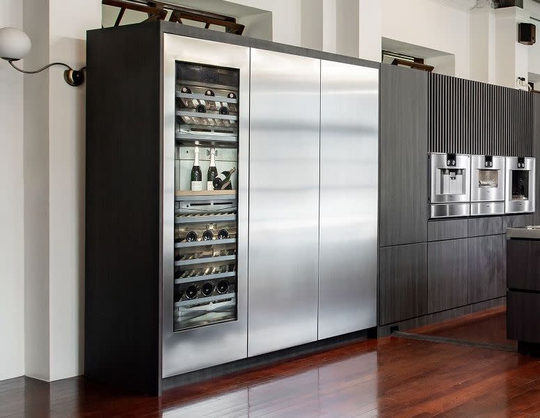 ▲Gaggenau為德國頂級家用廚房電器品牌，電影《寄生上流》內的豪宅場景也是使用該品牌的冰箱和酒櫃。(圖／官方提供)
