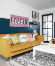 <p> For a quick, easy, and affordable apartment living room that you can switch up every season, bring in color accents with bright accessories.&#xA0; </p> <p> Assouline Publishing is a good spot to get colorful coffee table books and Juniper Print Shop. </p> <p> Mel Bean of Oklahoma-based Mel Bean Interiors, who is well-known for her use of bold colors and prints, says: &#x2018;Color can be instantly interjected into a neutral space by incorporating bright accessories. Think about adding colorful glassware and vases on open shelves, books, trays on the coffee table, and vibrant throw pillows to re-energize a room for the warmer months.&#x2019; </p> <p> Combine colorful fresh picks with modern coffee table decor for the ultimate finishing touch. </p>