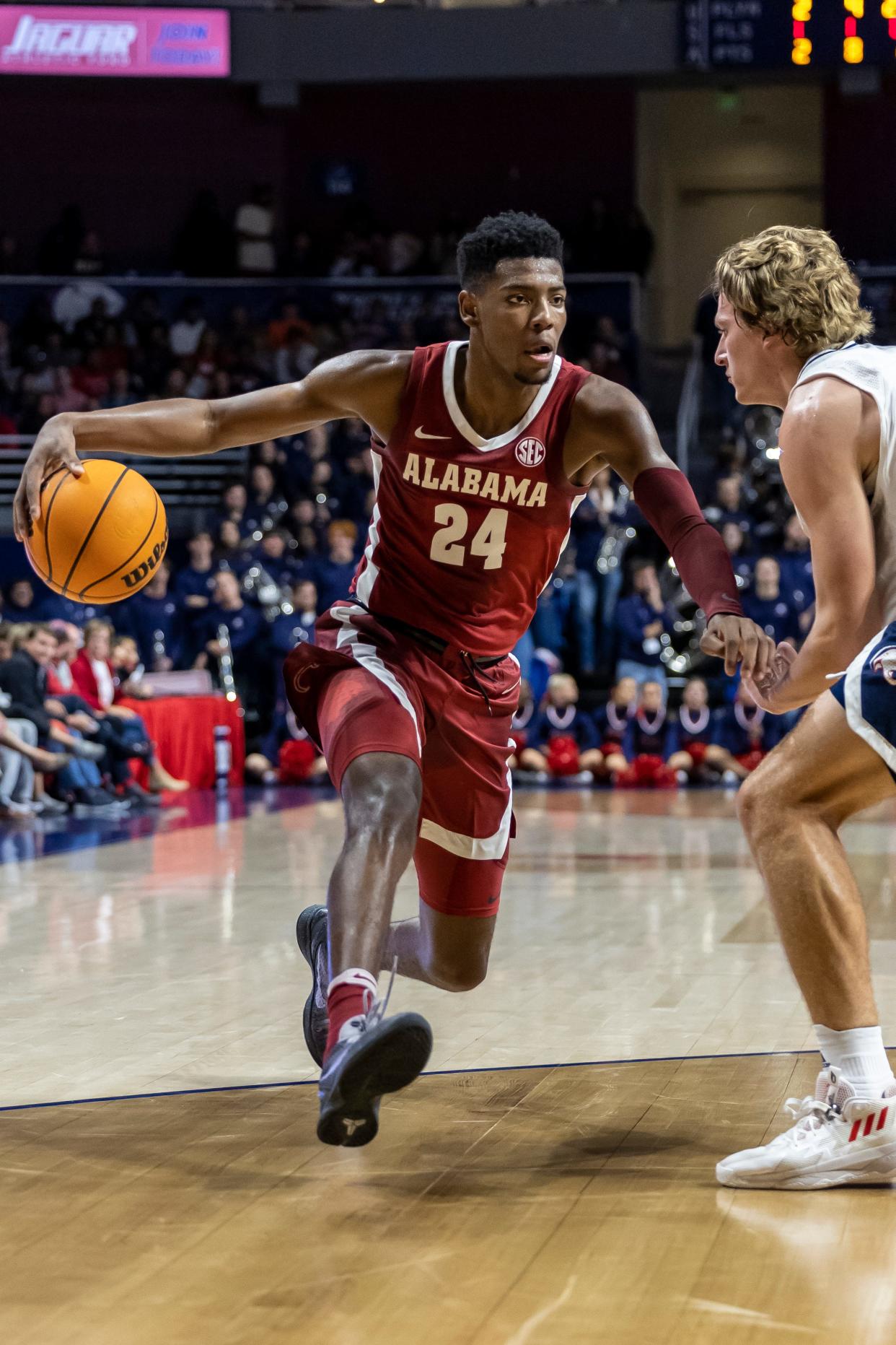 Heralded freshman Brandon Miller leads Alabama in scoring at 20 points per game.